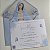 Convite 15 anos / Debutante C/ Envelope Forrado Azul Serenity Virgem Maria - Imagem 2