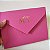 Convite Casamento Envelope Rosa Pink Forrado C/ Iniciais Mertalizadas 15 Anos / Debutante - Imagem 1