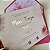 Convite Casamento Envelope Rosa Pink Forrado C/ Iniciais Mertalizadas 15 Anos / Debutante - Imagem 5