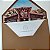 Convite Casamento Envelope Forrado Marrom Terroso / Terracota Aquarela - Imagem 6