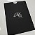 Convite Casamento Envelope Vertical Luva Preto com Metalizado - Imagem 4