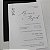 Convite Casamento Envelope Vertical Luva Preto com Metalizado - Imagem 3