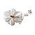 Presilha Flores com Mini Flores de Cetim Branco - Imagem 3