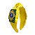 Turbante de Cetim Amarelo Bandeira do Brasil - Imagem 3