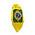 Turbante de Cetim Amarelo Bandeira do Brasil - Imagem 2