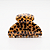 Piranha Clássica M Animal Print Marrom - Imagem 1