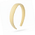 Tiara Flat P Crepe Amarelo Claro - Imagem 1