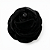Flor Emily P de Veludo Preto - Imagem 1