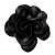 Flor Laura de Cetim Preto - Imagem 1