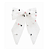 Laço Kids de Tule Branco Estampado - Imagem 1