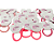 kit 50 tag com xuxinha lembrancinha outubro rosa - Imagem 1