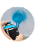 Tinta Spray NOU Colors Azul Claro para Graffiti - Imagem 1