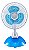 Ventilador Mini 20cm Ventisol Base/clip Branco/azul Pessoal - Imagem 1
