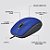 Mouse Usb M110 Silent Corded Azul Logitech - Imagem 6