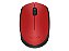 Mouse sem fio Logitech M170 com Pilha Inclusa - Vermelho - Imagem 1