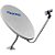 Antena Parabólica 60cm completa com LNBF Monoponto - Imagem 1