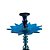 Narguile Completo Médio  Hookah King Royale - Azul - Vaso Tower Metalic Rainbow - Imagem 2
