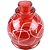 Vaso Pequeno Anubis Art Glass - Vermelho Com Branco - Imagem 2