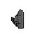 Coldre IWB 2.0 Kydex Glock Compact Canhoto Preto - Invictus - Imagem 3