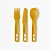 Conjunto de 3 Talheres Sea To Summit Passage Cutlery - Amarelo - Imagem 1