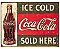 Placa Metálica Decorativa Ice Cold Coke 2 - Imagem 1