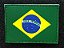 PATCH BANDEIRA DO BRASIL EMBORRACHADA C/VELCRO COLORIDA - Imagem 1