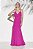 VESTIDO LONGO MUSSELINE BABADO MAGENTA - Iorane - Imagem 3