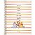 Caderno Espiral Capa Dura Pooh Capa Listrada 10 Matérias 160 Folhas - Imagem 1