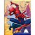Caderno De Caligrafia Brochura Capa Dura Spider-Man Vermelho 40 Folhas - Imagem 1