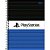 Caderno Espiral capa Dura Playstation Azul/Preto Logos 160 Fls - Imagem 1