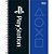 Caderno Espiral Capa Dura Playstation Azul e Preto 160 fls - Imagem 1