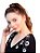 Tshirt Feminina Decote V Preta Classy - Imagem 2