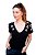 Tshirt Feminina Decote V Preta Classy - Imagem 4