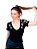 Tshirt Feminina Decote V Preta Classy - Imagem 3