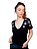 Tshirt Feminina Decote V Preta Classy - Imagem 5