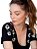 Tshirt Feminina Decote V Preta Classy - Imagem 1
