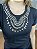 Tshirt Feminina Turquia Decote Redondo Preta - Imagem 1