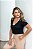 Tshirt Feminina Decote V Preta Donata - Imagem 4