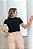 Tshirt Feminina Decote V Preta Donata - Imagem 5