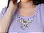 Tshirt Feminina Decote Redondo Lilas Layla - Imagem 1