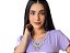 Tshirt Feminina Decote Redondo Lilas Layla - Imagem 2