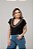 Blusa Soltinha Decote V Preta Tammy - Imagem 3