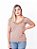 Tshirt Feminina Decote V Caqui Flora - Imagem 4