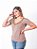 Tshirt Feminina Decote V Caqui Flora - Imagem 5