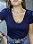 Tshirt Feminina Decote V Marinho Donata - Imagem 2