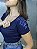 Tshirt Feminina Decote V Marinho Donata - Imagem 1