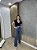 Tshirt Feminina Decote V Marinho Donata - Imagem 3