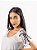 Tshirt Feminina Decote V Off White Camélia - Imagem 2