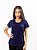 Tshirt Feminina Decote Redondo Azul Marinho Bia - Imagem 2