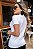 Tshirt Feminina Decote Redondo Branca Turquia - Imagem 3
